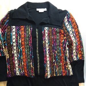 Vintage Kokomo Crochet Jacket Blouse Top